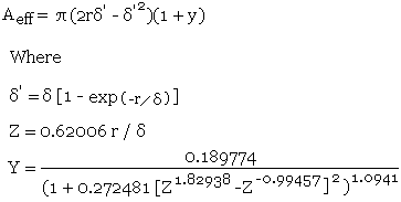 Truncated expotential decay and modified Lorentzian correction formula