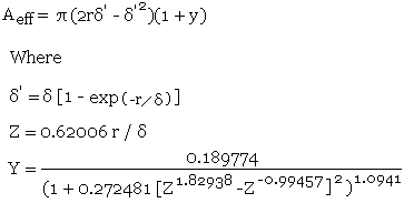 Truncated expotential decay and modified Lorentzian correction equation