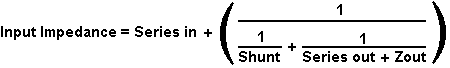 [Input impedance formula]